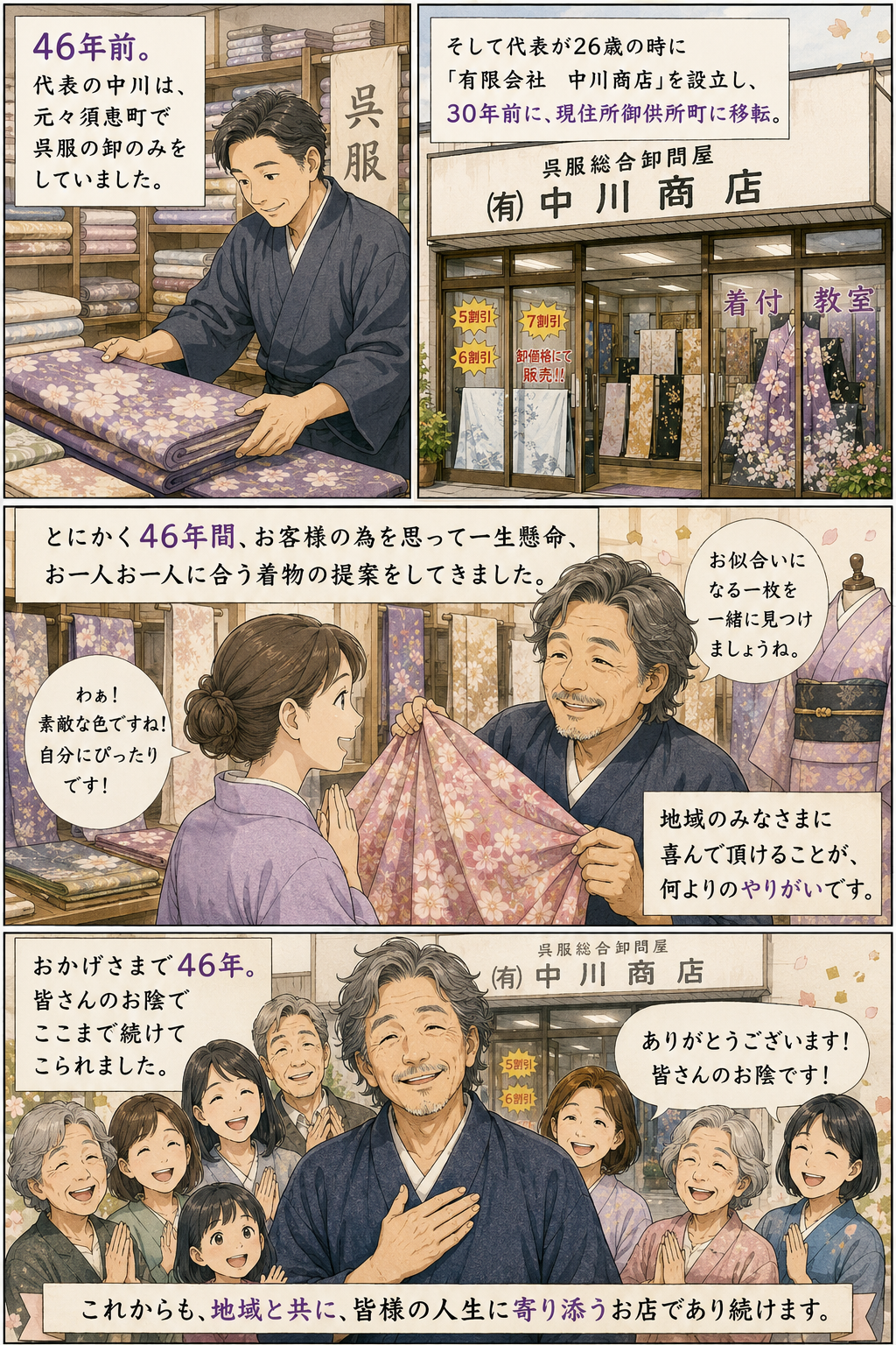 中川商店の歩み
